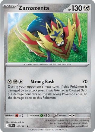 SV10 Destined Rivals  146/182 Zamazenta  - Holofoil - Rare