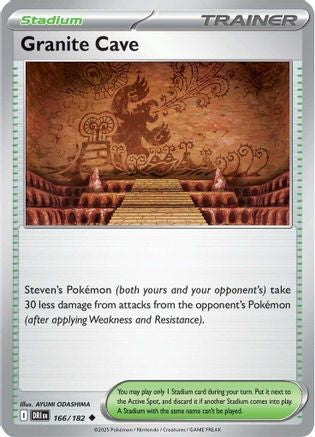 SV10 Destined Rivals  166/182 Granite Cave  - Reverse Holofoil - Uncommon