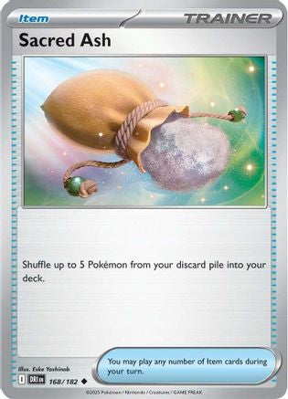 SV10 Destined Rivals  168/182 Sacred Ash  - Reverse Holofoil - Uncommon