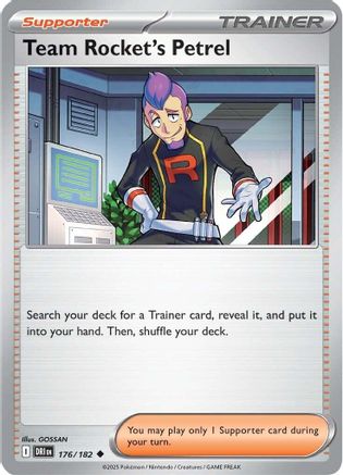 SV10 Destined Rivals  176/182 Team Rocket's Petrel  - Reverse Holofoil - Uncommon