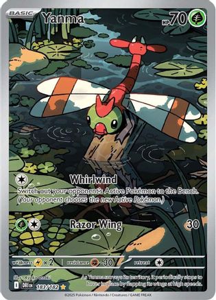 SV10 Destined Rivals  183/182 Yanma  - Holofoil - Illustration Rare