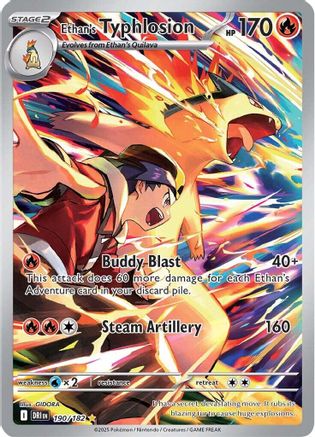 SV10 Destined Rivals  190/182 Ethan's Typhlosion  - Holofoil - Illustration Rare