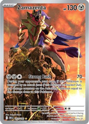 SV10 Destined Rivals  201/182 Zamazenta  - Holofoil - Illustration Rare