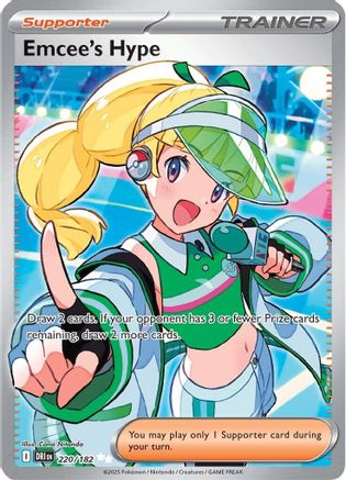 SV10 Destined Rivals  220/182 Emcee's Hype  - Holofoil - Ultra Rare
