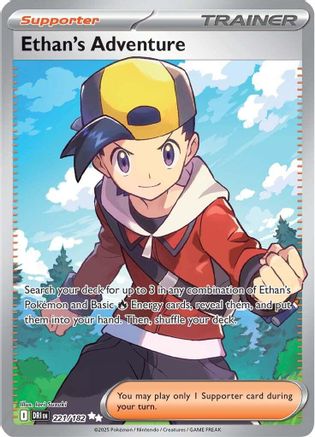 SV10 Destined Rivals  221/182 Ethan's Adventure  - Holofoil - Ultra Rare