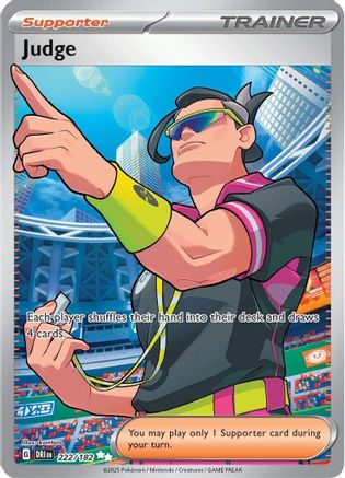 SV10 Destined Rivals  222/182 Judge  - Holofoil - Ultra Rare