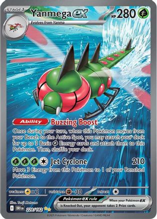 SV10 Destined Rivals  228/182 Yanmega ex  - Holofoil - Special Illustration Rare