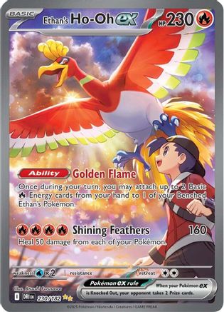 SV10 Destined Rivals  230/182 Ethan's Ho-oh  - Holofoil - Special Illustration Rare