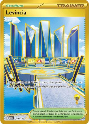 SV10 Destined Rivals  244/182 Levincia  - Holofoil - Hyper Rare