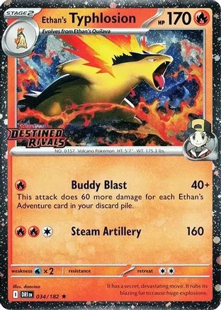 Miscellaneous Cards & Products  034 Ethan's Typhlosion (Prerelease)  - Holofoil - Rare