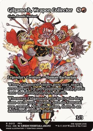FINAL FANTASY: Through the Ages - (FCA-013) - Gilgamesh, Weapon Collector - Godo, Bandit Warlord (Showcase) Foil