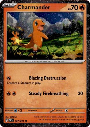 Miscellaneous Cards & Products  007/091 Charmander  - Holofoil - Common