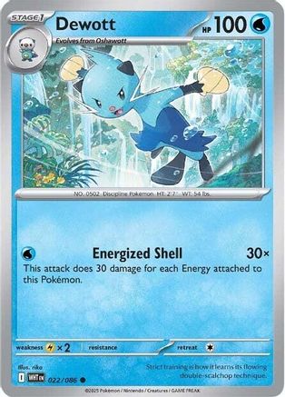 SV White Flare  022/086 Dewott  - Common