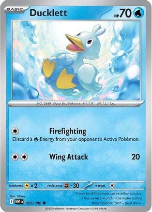 SV White Flare  025/086 Ducklett  - Common