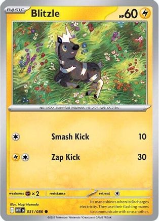 SV White Flare  031/086 Blitzle  - Common
