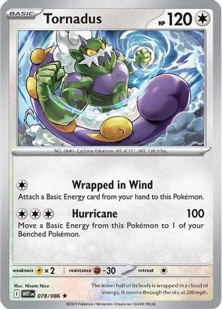 SV White Flare  078/086 Tornadus  - Holofoil - Rare