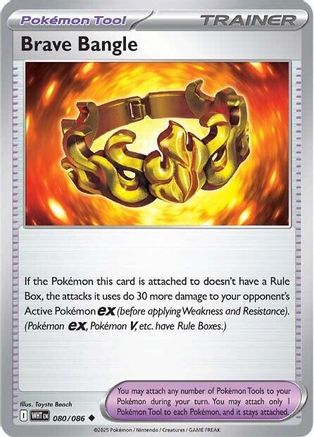 SV White Flare  080 Brave Bangle  - Reverse Holofoil - Uncommon