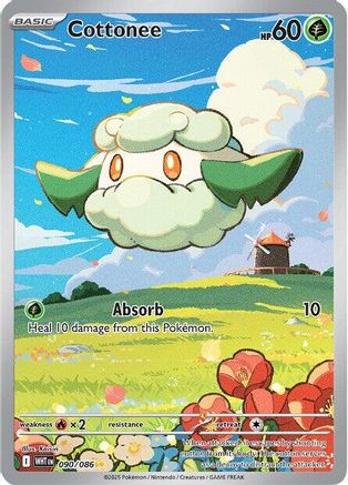 SV White Flare  090/086 Cottonee  - Holofoil - Illustration Rare