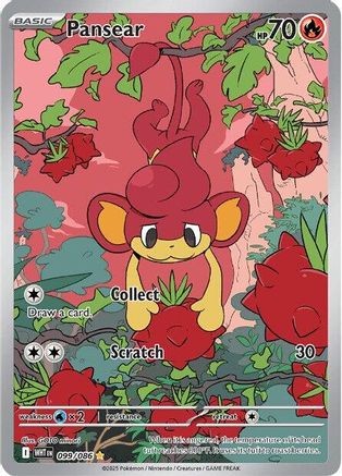 SV White Flare  099/086 Pansear  - Holofoil - Illustration Rare
