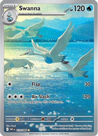 SV White Flare  110/086 Swanna  - Holofoil - Illustration Rare