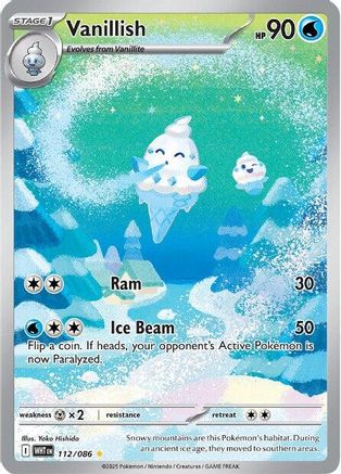 SV White Flare  112/086 Vanillish  - Holofoil - Illustration Rare