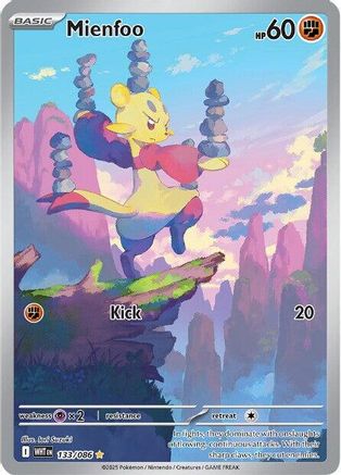 SV White Flare  133/086 Mienfoo  - Holofoil - Illustration Rare