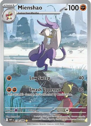 SV White Flare  134/086 Mienshao  - Holofoil - Illustration Rare