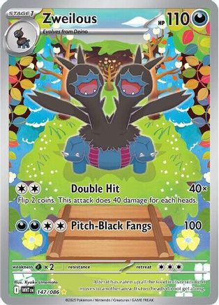 SV White Flare  147/086 Zweilous  - Holofoil - Illustration Rare