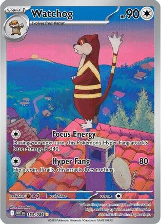SV White Flare  153/086 Watchog  - Holofoil - Illustration Rare