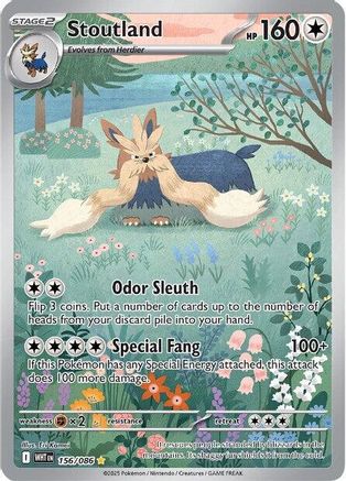 SV White Flare  156/086 Stoutland  - Holofoil - Illustration Rare