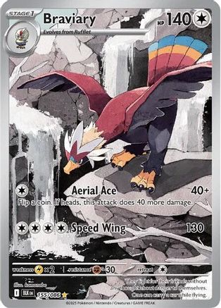 SV Black Bolt  155/086 Braviary  - Holofoil - Illustration Rare
