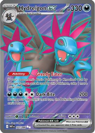 SV White Flare  161/086 Hydreigon ex  - Holofoil - Ultra Rare