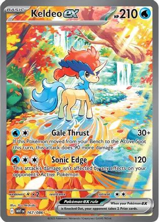 SV White Flare  167/086 Keldeo ex  - Holofoil - Special Illustration Rare