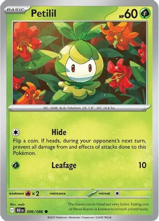 SV Black Bolt  006/086 Petilil  - Common