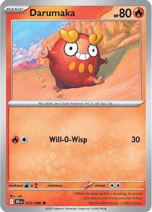 SV Black Bolt  013/086 Darumaka  - Common