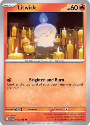 SV White Flare  016/086 Litwick  - Common