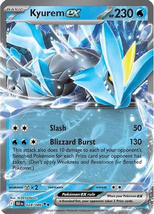 SV Black Bolt  028/086 Kyurem ex  - Holofoil - Double Rare