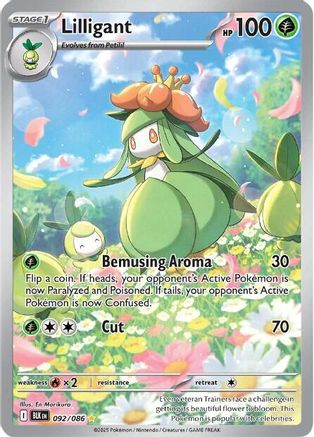 SV Black Bolt  092/086 Lilligant  - Holofoil - Illustration Rare