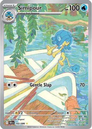 SV Black Bolt  102/086 Simipour  - Holofoil - Illustration Rare