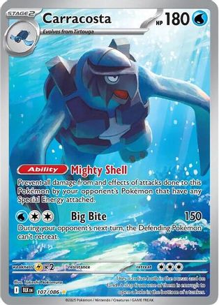 SV Black Bolt  107/086 Carracosta  - Holofoil - Illustration Rare