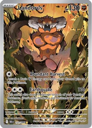 SV Black Bolt  131/086 Landorus  - Holofoil - Illustration Rare