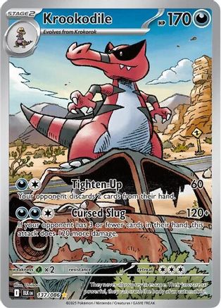 SV Black Bolt  137/086 Krookodile  - Holofoil - Illustration Rare