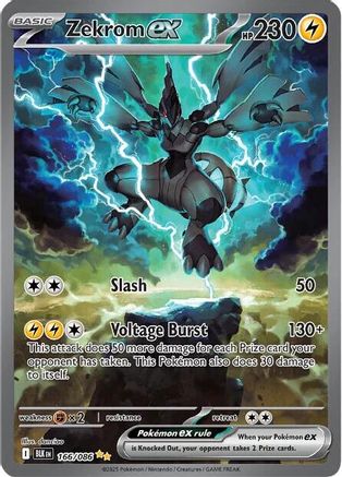 SV Black Bolt  166/086 Zekrom ex  - Holofoil - Special Illustration Rare