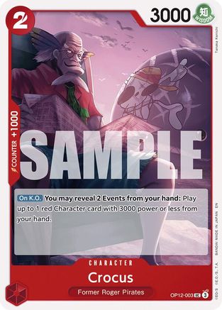 Legacy of the Master  OP12-003 Crocus (OP12-003)  - Uncommon