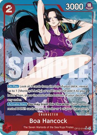Legacy of the Master  OP12-014 Boa Hancock (Alternate Art)  - Foil - Super Rare