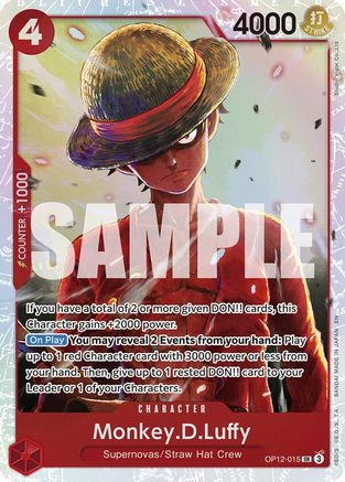 Legacy of the Master  OP12-015 Monkey.D.Luffy (OP12-015)  - Foil - Super Rare