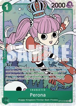 Legacy of the Master  OP12-034 Perona (OP12-034)  - Foil - Super Rare