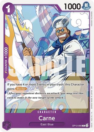 Legacy of the Master  OP12-066 Carne (OP12-066)  - Common