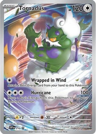 SV Scarlet & Violet Promo Cards  210 Tornadus  - Holofoil - Promo
