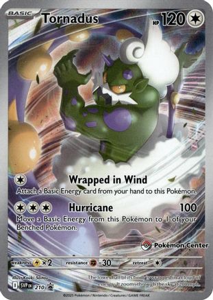 SV Scarlet & Violet Promo Cards  210 Tornadus  - Holofoil - Promo
